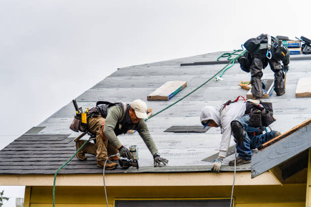 Professional Gutter Installation technician working in Sedalia, CO